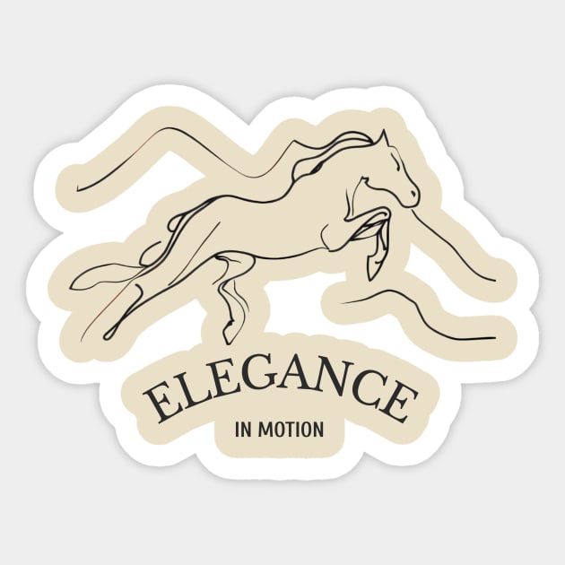 Horse Essence, Elegance in Motion Sticker by Urban Gypsy Designs